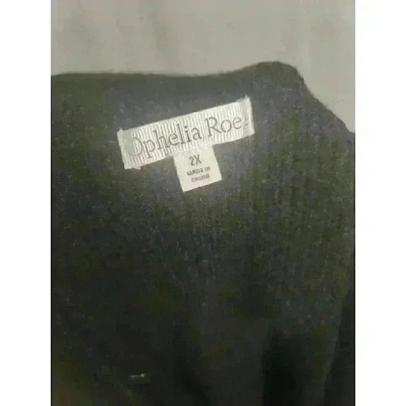 OPHELIA ROE WOMEN'S PLUS BLACK STRETCH MID-LENGTH SKIRT SIZE 2X - Picture 6 of 7